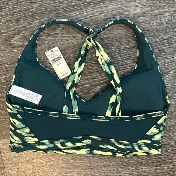 NWT OFFLINE Bye Aerie Cheetah Print Sports Bra Size XS Green - Picture 2 of 4